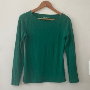 J crew artist Tee in teal green. Size small.